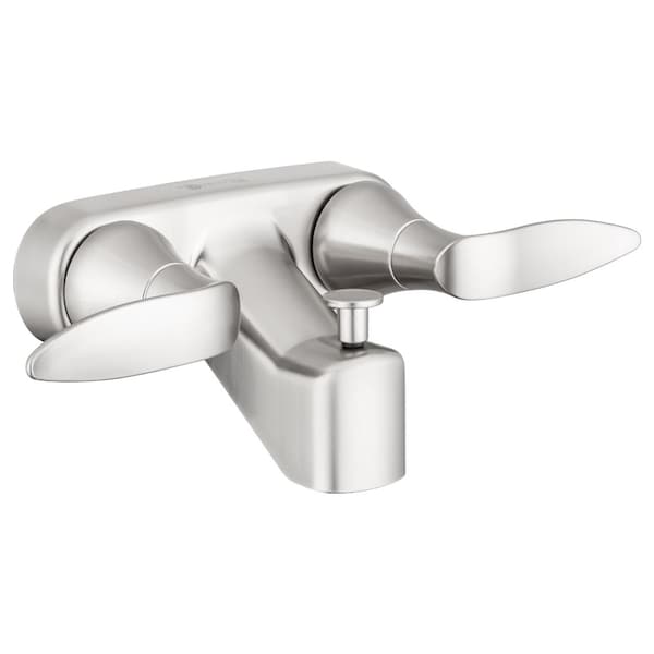 Dura Faucet ELEGANT RV TUB & SHOWER DIVERTER FAUCET-BRUSHED SATIN NICKEL DF-SA110LH-SN - main